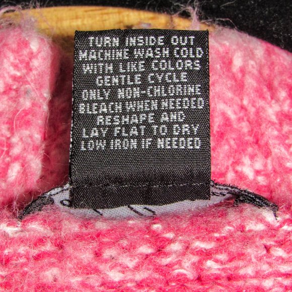 Body Central Pink & White Gradient weave soft sweater extra-long sleeves small - Picture 12 of 12